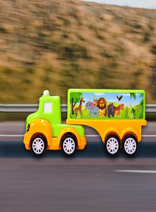 Drumstone (𝟏𝟔 𝐘𝐄𝐀𝐑 𝐖𝐀𝐑𝐑𝐀𝐍𝐓𝐘) Kids Safari Animal Toy Truck - Educational Pull-Along Vehicle with Safari Animals, Fun Learning Toy for Toddlers & Preschoolers, Durable & Safe Play - Image 2